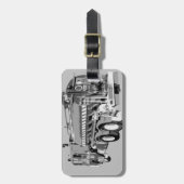 Ölfarbe für graue LKW, Gepäckmarke Gepäckanhänger (Vorderseite vertikal)