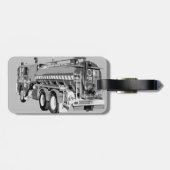 Ölfarbe für graue LKW, Gepäckmarke Gepäckanhänger (Rückseite horizontal)