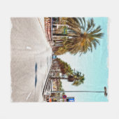 Ölfarbe. Nachahmung. Illustration. Große Straße Fleecedecke (Vorderseite (Horizontal))