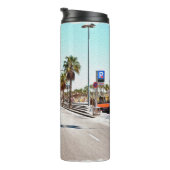 Ölfarbe. Nachahmung. Illustration. Große Straße Thermosbecher (Nach rechts gedreht)