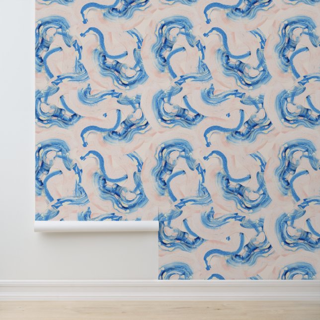 Ölfarbe Pinselstriche Tapete (Anwendung)