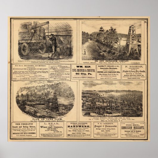 Ölfarmen Poster (Vorne)