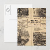 Ölfarmen Postkarte (Vorne/Hinten)