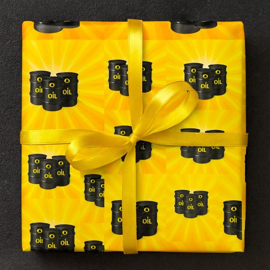 Ölfässer Geschenkpapier