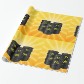 Ölfässer Geschenkpapier (Ungerollt)