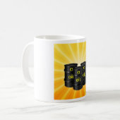 Ölfässer Kaffeetasse (Vorderseite Links)