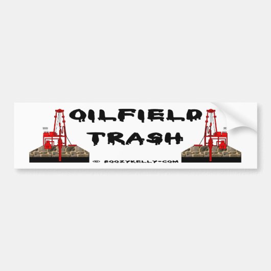 Ölfeld-Abfall-Autoaufkleber, Ölplattformen, Öl Autoaufkleber (Vorne)