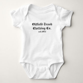 Ölfeld-Abfall-Kleidung Co., est.1973 Baby Strampler