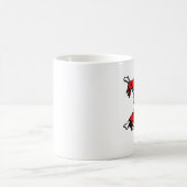 Ölfeld-Abfall-Schädel u. Knochen-Tasse Kaffeetasse (Mittel)