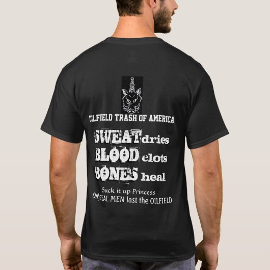 ÖLFELD-ABFALL VON AMERIKA (OFTA) T-Shirt (Rückseite)