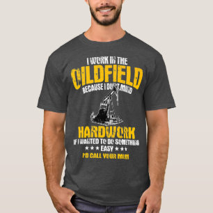 Ölfeld-Arbeiter geben Öl-Rig-Hals-Design T-Shirt