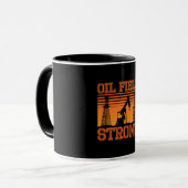 Ölfeld-Arbeiter-Ölfeld Tasse (Vorderseite Links)