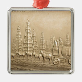 Ölfeld bescheiden, Texas Ornament Aus Metall
