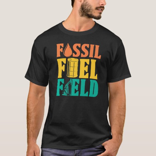 Ölfeld Fossile Brennstoffe Fracker Fracking Öl Dri T-Shirt (Vorderseite)