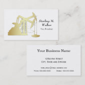 Ölfeld-Goldpumpanlage-Entwurf Visitenkarte (Vorne/Hinten)