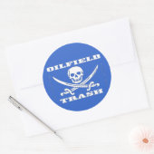 Ölfeld-Hartlothenaufkleber, Ölfeld-Geschenk, Öl, G Runder Aufkleber (Umschlag)