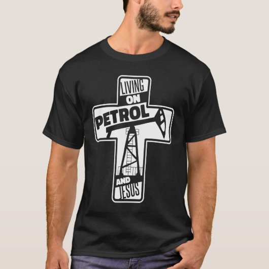 Ölfeld-Kreuzfracking-Fracker T-Shirt (Vorderseite)