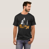 Ölfeld-Leben-Racker-Ölbohrinsel T-Shirt (Vorne ganz)