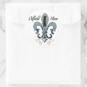 Ölfeld-Mutter Runder Aufkleber (Tasche)