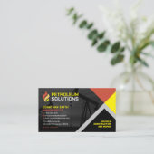 Ölfeld, Öl und Gas, Ölbohrinsel, Bau Visitenkarte (Stehend Vorderseite)