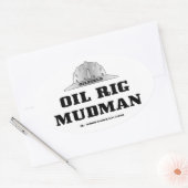 Ölfeld,Ölbohrturm,Bohrgestänge,Ölpflaster,Gas Ovaler Aufkleber (Umschlag)