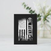 Ölfeld-Ölfeldrand-Erdgas Feiertagspostkarte (Stehend Vorderseite)