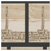 Ölfeld-Ölplattform Stoff (Nahaufnahme)