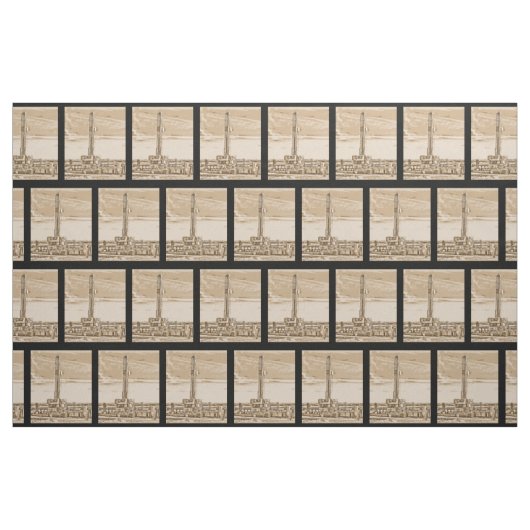 Ölfeld-Ölplattform Stoff (Fat Quarter (45,7 x 55,9 cm))