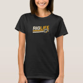 Ölfeld-Pipeliner-Rippe Leben Rumpf-Ölring T-Shirt (Vorderseite)