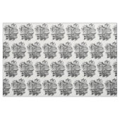 Ölfeld Pumpjack im Schwarzweiss-Spritzen Stoff (Fat Quarter (45,7 x 55,9 cm))