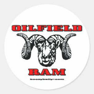Ölfeld-RAM, Ölfeld-Aufkleber Runder Aufkleber