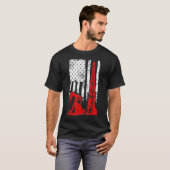 Ölfeld - US-Flagge T-Shirt (Vorne ganz)
