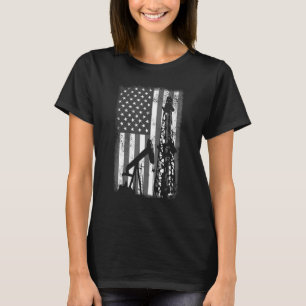 Ölfeld-USA-Flaggenfracking - Fracker-Ölbohrer T-Shirt