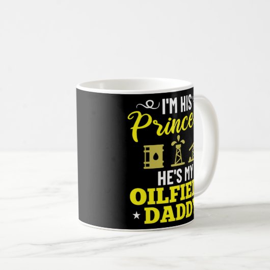 Ölfeld-Vater-Ölbohrer Kaffeetasse (VorderseiteRechts)