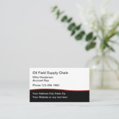 Ölfeld-Versorgungs-Dienstleistungen Visitenkarte (Stehend Vorderseite)