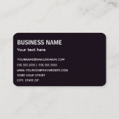 Ölfeld Visitenkarte (Rückseite)