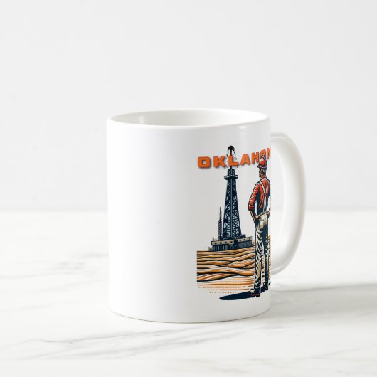 Ölfelder Oklahoma Kaffeetasse (VorderseiteRechts)