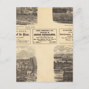 Ölfelder, Wohnsitz Postkarte