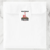 Ölfeldermüll, Ölfelderetikett, Öl Runder Aufkleber (Tasche)
