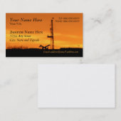 Ölfeldworkover-Anlage Visitenkarte (Vorne/Hinten)