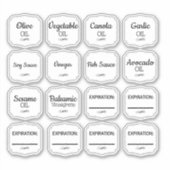 Ölflaschen Aufkleber (Vorderseite)