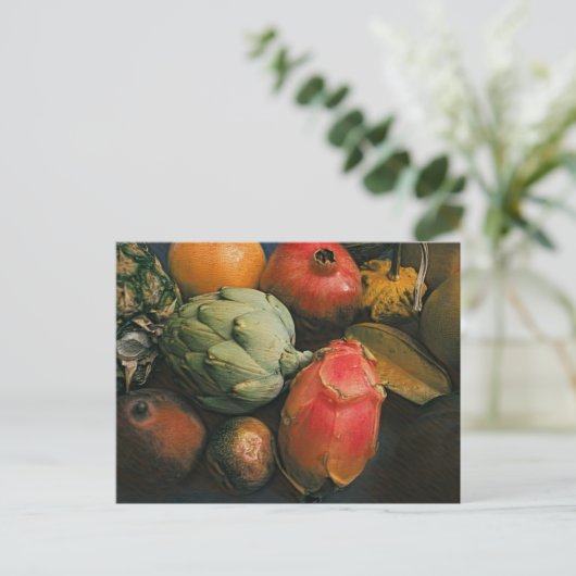 Ölfruchtanstrich Postkarte (Stehend Vorderseite)