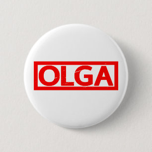 Olga Briefmarke Button