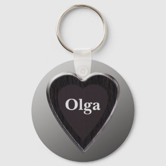 Olga Heart Keychain von 369MyName Schlüsselanhänger