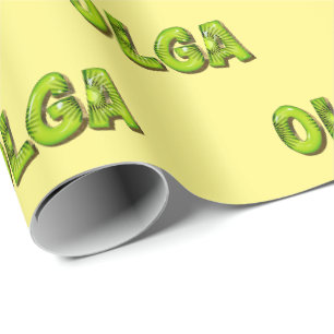 Olga Kiwi Fruit Geschenk papier Geschenkpapier