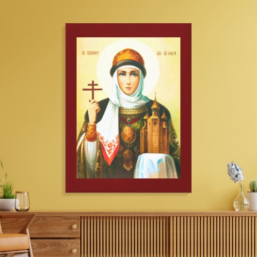 Olga Leinwanddruck (Insitu (Wohnzimmer))