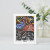 Olga Rozanova #97 - Fine Art Postcard Postkarte (Stehend Vorderseite)