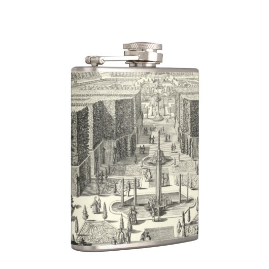 Ölgemälde am Garten von Versailles Flachmann (Rechts)