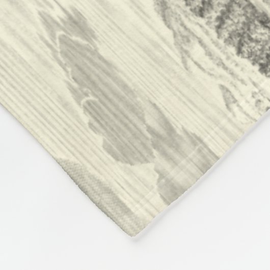 Ölgemälde am Garten von Versailles Fleecedecke (Ecke)