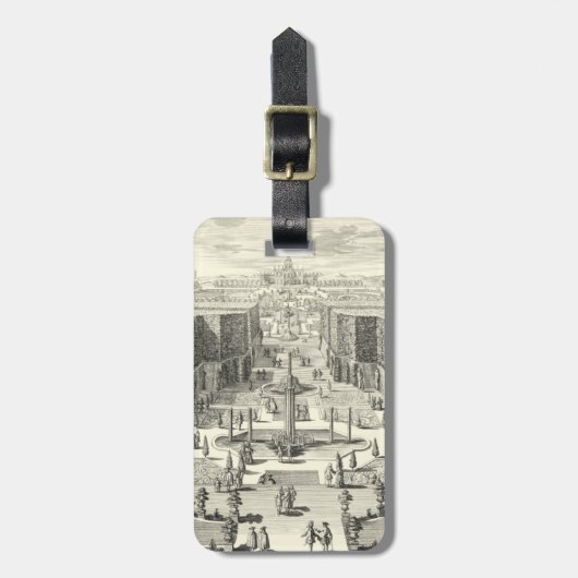 Ölgemälde am Garten von Versailles Gepäckanhänger (Vorderseite vertikal)
